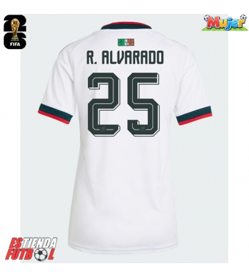 México Roberto Alvarado #25 Segunda Equipación Mujer Mundial 2026 Manga Corta